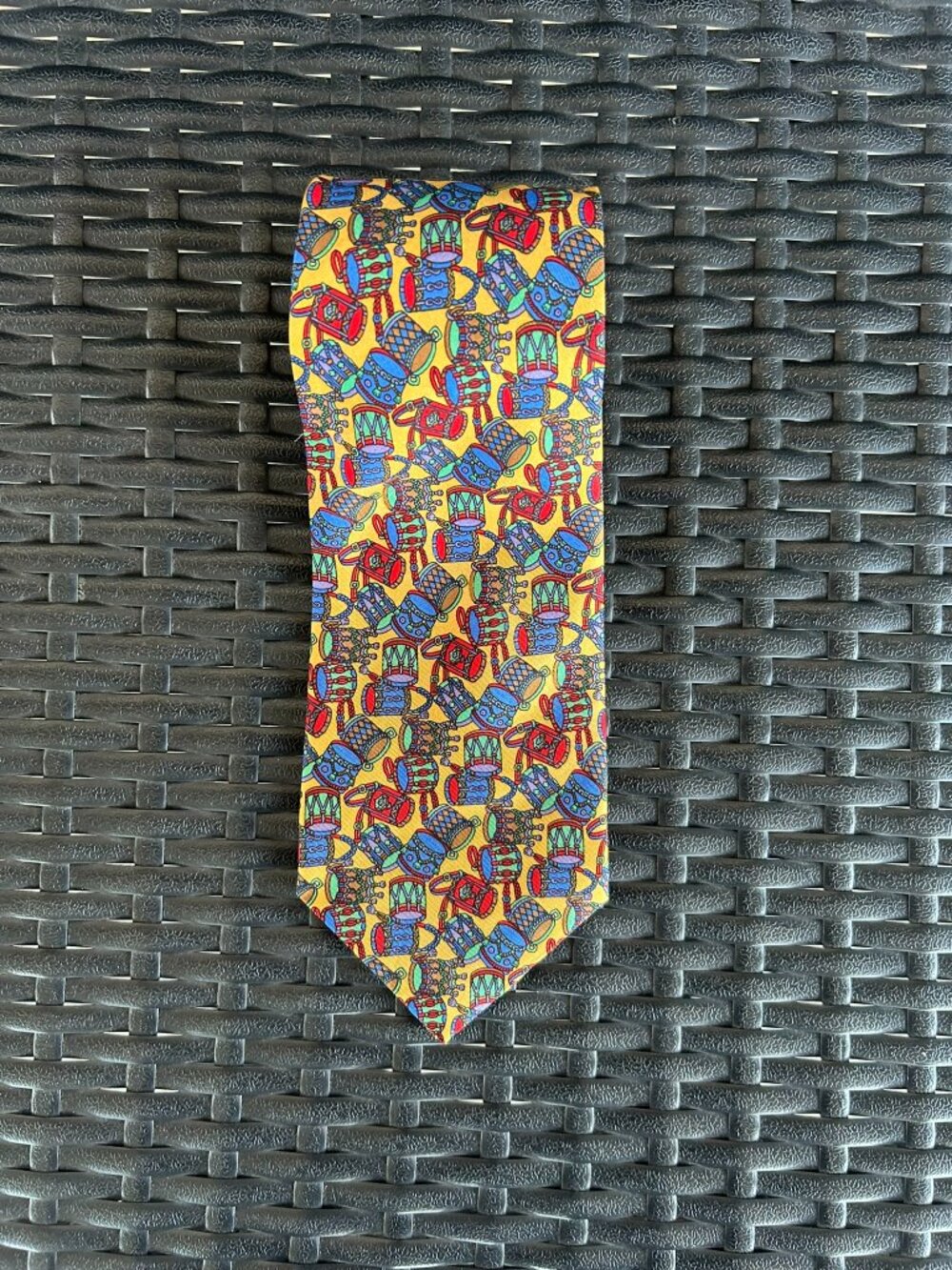 Austin Reed Regent Street Silk Necktie Drum Musical Instrument Novelty
